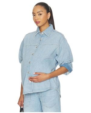 DL1961 X Bumpsuit Addison Maternity Overshirt - Blue