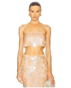 retroféte Leia Sequin Tank - Orange