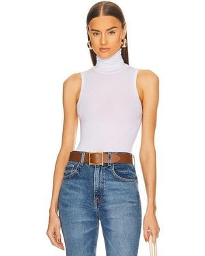 Helsa Turtleneck Tank - Blue