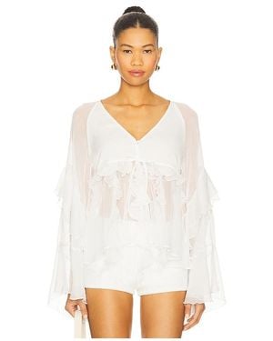 Bardot Rosalo Ruffle Blouse - White