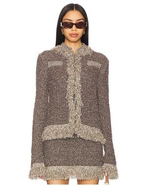 Asta Resort Fransenjacke Bianca - Braun