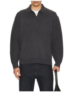 Theory Lange Ärmel Boilred Merino - Grau