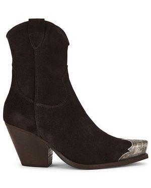 Free People Bota Brayden Western En Color Chocolate Talla (También En .5, 38, 39, 40) - Negro