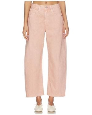 AG Jeans Hattie Crop Straight Leg Jeans - Pink