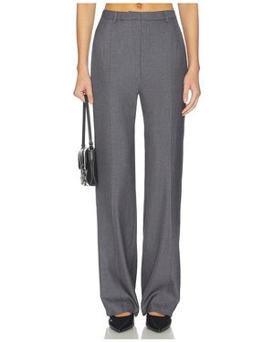 AEXAE Twill Pleated Straight Leg Trouser - Black