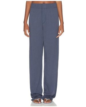 ÉTERNE Cotton Lounge Pant - Blue