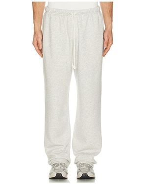 Skims Fleece Lounge Straight Leg Pant - White