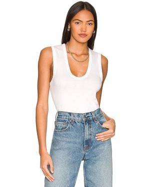 Enza Costa Essential Sleeveless U - White