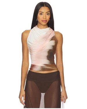 Helmut Lang Sleeveless Wind Top - Brown