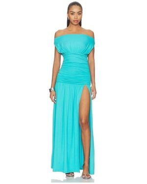 Seven Wonders Iva Off Shoulder Maxi Dress - Blue