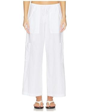 DONNI. The Pop Drawstring Cargo Pant - White
