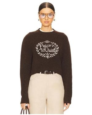 Museum of Peace & Quiet Wreath Mohair Jumper - Brown