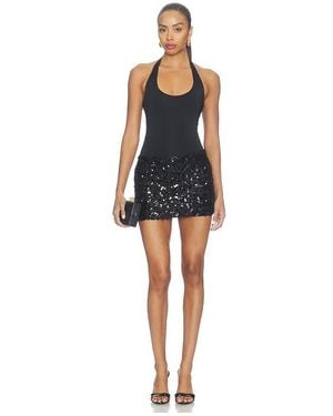 Runaway the Label Aylin Bodysuit Mini Dress - Black