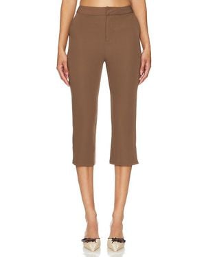 Lovers + Friends Natasha Cropped Pant - Brown