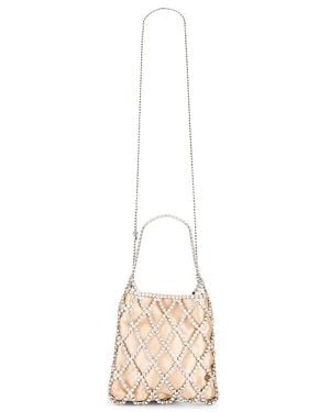 OLGA BERG Kit Crystal Cage Bag - ホワイト
