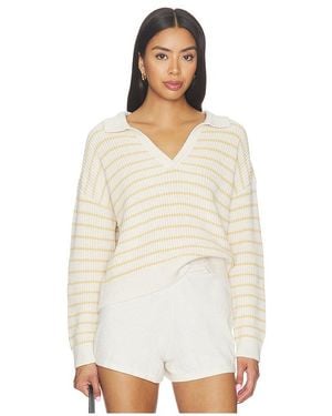 Eberjey Fine Gauge Polo Top - White