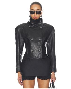 Magda Butrym Leather Jacket - Black