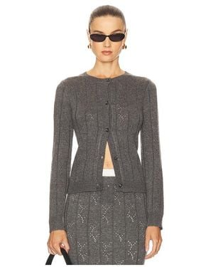 Line & Dot Cárdigan Alena En Color Gris Talla (También En S, Xs, M) - Negro
