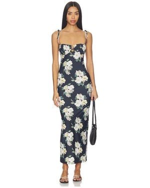 Montce Langes Lingeriekleid Petal - Blau