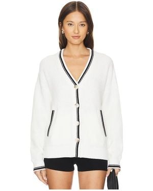 Varley Coniston Boxy Knit Cardigan - White