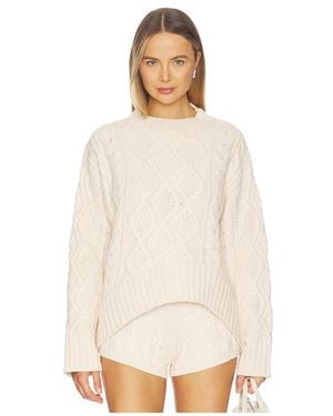 Lioness Pullover & Sweatshirts Liaison Cable Knit - Weiß