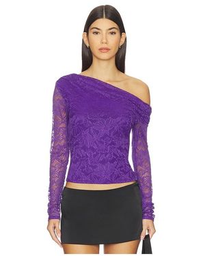 AFRM Barry Fine Lace Top - Purple