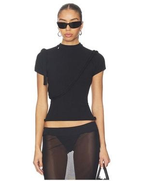 OTTOLINGER Deconstructed Knit Tee - Black