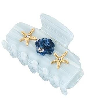Lele Sadoughi Claw Clip Mini Sea Shell - Blau