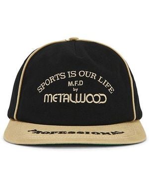 METALWOOD STUDIO Professional Piping Snapback Hat - Black