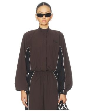 ROTATE BIRGER CHRISTENSEN Crispy Woven Jacket - Brown