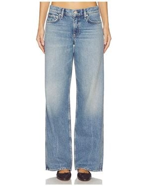 Rag & Bone Cam Low Rise Full Straight Jeans - Blue
