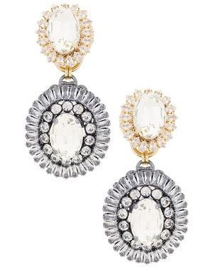 Anton Heunis Oval Disc Chandelier Earrings - Metallic