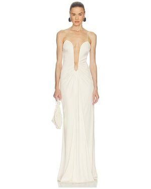 Helsa The Roksanna Draped Dress - White