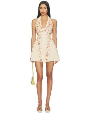 Free People ROBE ISLAND LETTET en Tan - Neutre