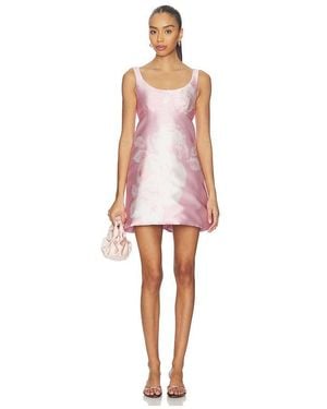 Marques'Almeida Printed Heavy Satin Mini Dress - Pink