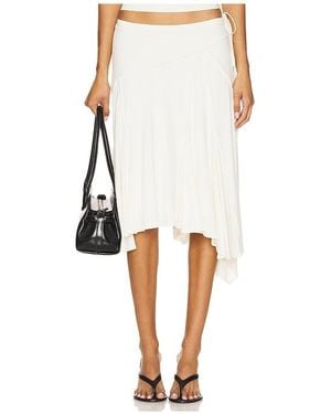 With Jean Sharni Skirt - White