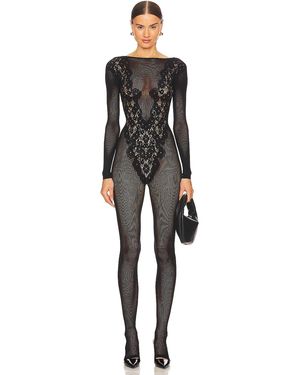 Wolford Flower ジャンプスーツ - ブラック
