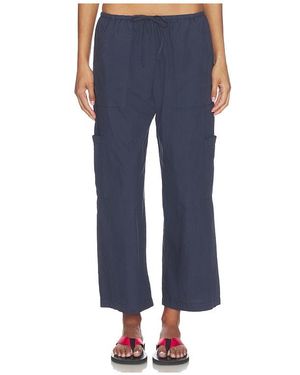 DONNI. The Pop Drawstring Cargo Pant - Blue