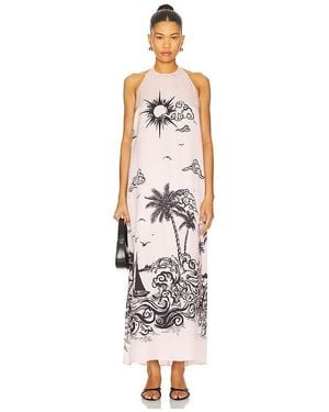 ROAME. Dakota Halter Dress - White