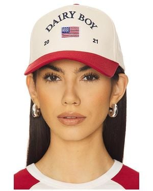 Dairy Boy American Trucker Hat - Red