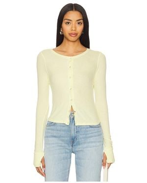 Michael Lauren Vesca Snap Front Tee - Blue