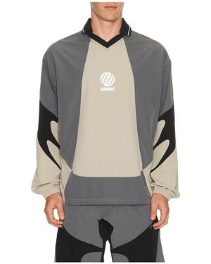 METALWOOD STUDIO Machine Longsleeve Polo - Grey