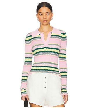 Monse Striped Top - White
