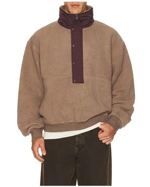 Entire studios System Half Zip Fleece - Brown