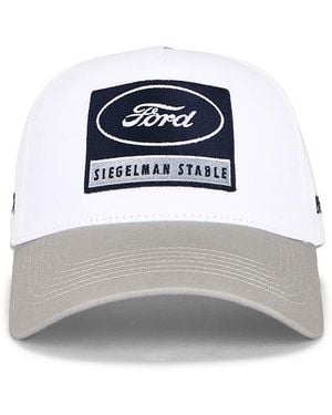 Siegelman Stable Patched Five Panel Hat - White