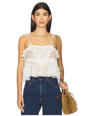 Free People Sofia Embroidered Tank - Blue