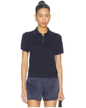 Leset James Short Sleeve Polo - Blue