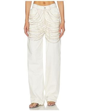 LAPOINTE Hose Embroidered - Weiß