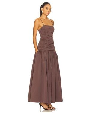 Acler Pembrey Maxi Dress - Brown