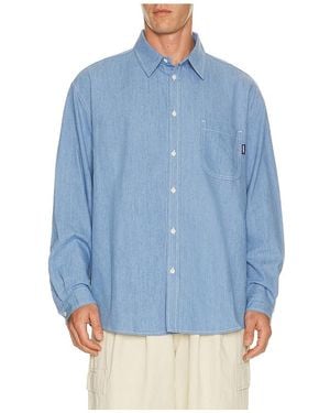 KAPPY DESIGN Relaxed Chambray Shirt - Blue